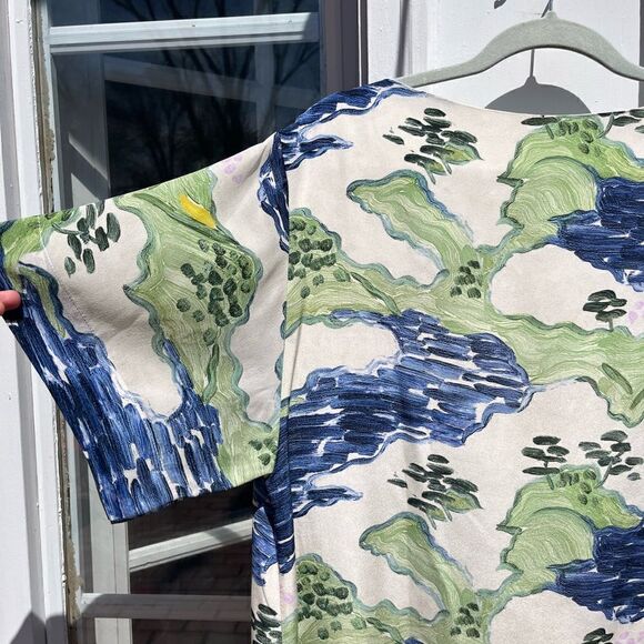 WHiT Esme Landscape Print Silk Dress NWT - Picture 6 of 16